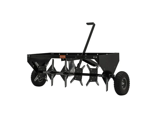 Agri-Fab 45-0518 40-Inch Tow-Behind Plug Aerator (24 Galvanized Coring Knives, 140 lb Tray)